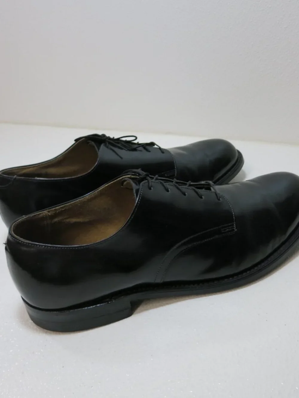 Craddock-Terry Polished Leather Dress Oxfords Shoes Men's Uniform Footwear 12.5